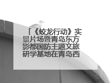 《蛟龙行动》实景片场暨青岛东方影都国防主题文旅研学基地在青岛西海岸新区开业