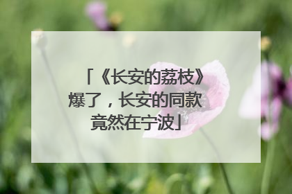 《长安的荔枝》爆了，长安的同款竟然在宁波