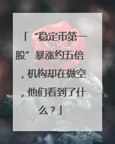 “稳定币第一股”暴涨约五倍，机构却在做空，他们看到了什么？