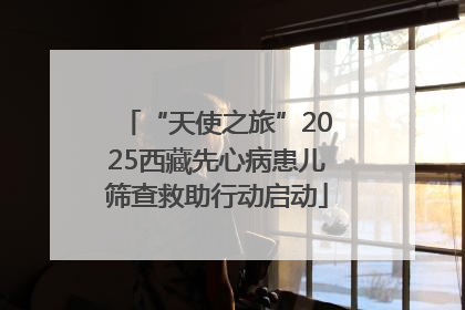 “天使之旅”2025西藏先心病患儿筛查救助行动启动