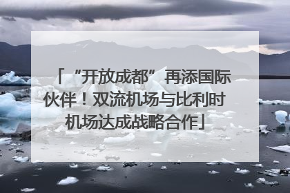 “开放成都”再添国际伙伴！双流机场与比利时机场达成战略合作