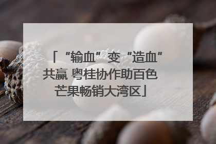 “输血”变“造血”共赢 粤桂协作助百色芒果畅销大湾区