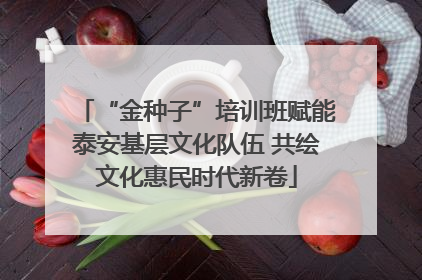 “金种子”培训班赋能泰安基层文化队伍 共绘文化惠民时代新卷