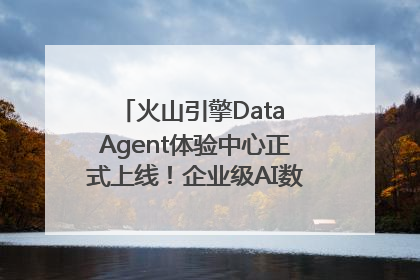火山引擎Data Agent体验中心正式上线！企业级AI数据专家触手可及