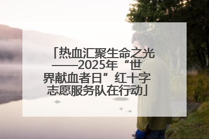 热血汇聚生命之光——2025年“世界献血者日”红十字志愿服务队在行动