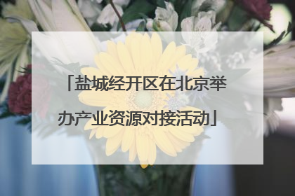 盐城经开区在北京举办产业资源对接活动