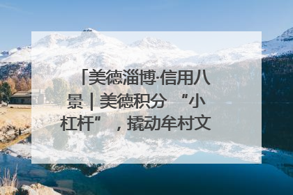 美德淄博·信用八景｜美德积分 “小杠杆”，撬动牟村文明 “大能量”