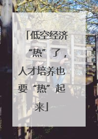 低空经济“热”了，人才培养也要“热”起来