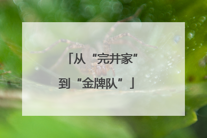 从“完井家”到“金牌队”