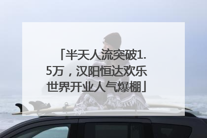 半天人流突破1.5万，汉阳恒达欢乐世界开业人气爆棚
