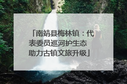 南靖县梅林镇：代表委员巡河护生态 助力古镇文旅升级