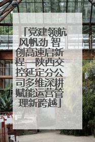 党建领航风帆劲 智创高速启新程—陕西交控延定分公司多维深耕赋能运营管理新跨越