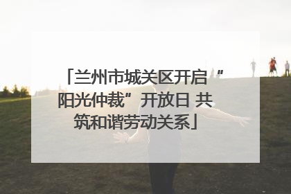兰州市城关区开启“阳光仲裁”开放日 共筑和谐劳动关系