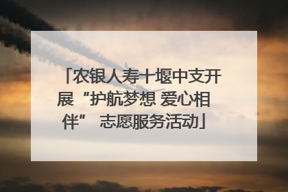 农银人寿十堰中支开展“护航梦想 爱心相伴” 志愿服务活动