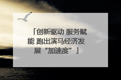 创新驱动 服务赋能 跑出演马经济发展“加速度”