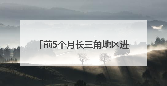 前5个月长三角地区进出口总值增长5.2%