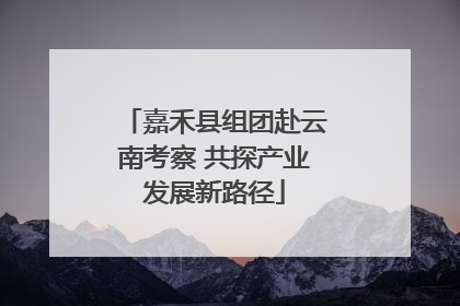 嘉禾县组团赴云南考察 共探产业发展新路径