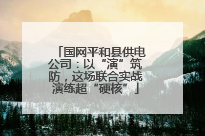 国网平和县供电公司：以“演”筑防，这场联合实战演练超“硬核”