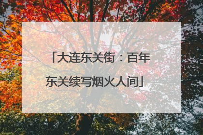 大连东关街：百年东关续写烟火人间