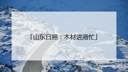山东日照：木材进港忙