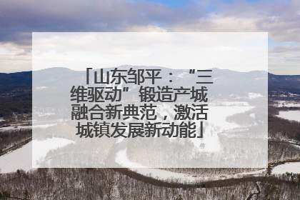山东邹平：“三维驱动”锻造产城融合新典范，激活城镇发展新动能