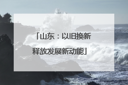 山东：以旧换新释放发展新动能
