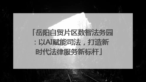 岳阳自贸片区数智法务园：以AI赋能司法，打造新时代法律服务新标杆