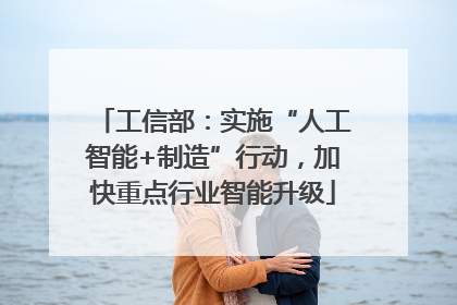 工信部：实施“人工智能+制造”行动，加快重点行业智能升级
