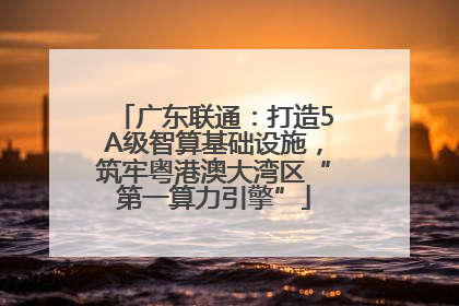 广东联通：打造5A级智算基础设施，筑牢粤港澳大湾区“第一算力引擎”