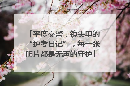 平度交警：镜头里的“护考日记”，每一张照片都是无声的守护