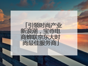 引领时尚产业新浪潮，宝尊电商蝉联京东大时尚最佳服务商