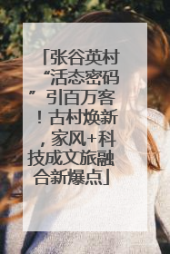 张谷英村“活态密码”引百万客！古村焕新，家风+科技成文旅融合新爆点