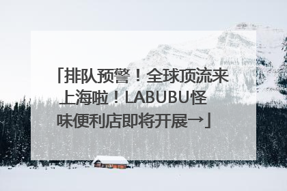 排队预警！全球顶流来上海啦！LABUBU怪味便利店即将开展→
