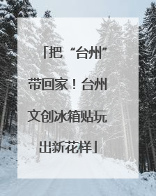 把“台州”带回家！台州文创冰箱贴玩出新花样