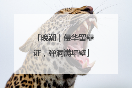 晚潮｜侵华留罪证，弹洞满墙壁