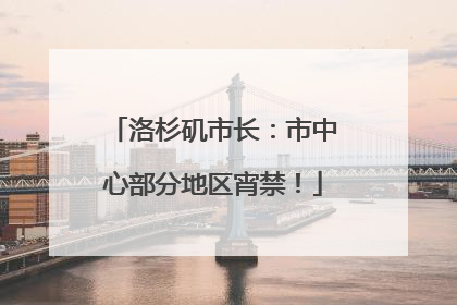 洛杉矶市长：市中心部分地区宵禁！