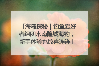 海岛探秘｜钓鱼爱好者组团来南隍城海钓，新手体验也惊喜连连