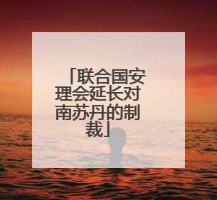 联合国安理会延长对南苏丹的制裁