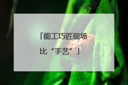 能工巧匠现场比“手艺”
