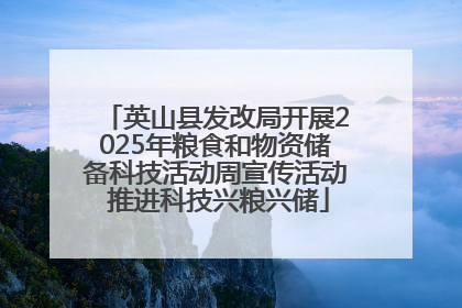 英山县发改局开展2025年粮食和物资储备科技活动周宣传活动 推进科技兴粮兴储