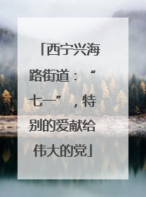 西宁兴海路街道：“七一”，特别的爱献给伟大的党