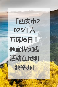 西安市2025年六五环境日主题宣传实践活动在昆明池举办