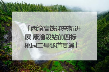 西渝高铁迎来新进展 康渝段站前四标桃园二号隧道贯通