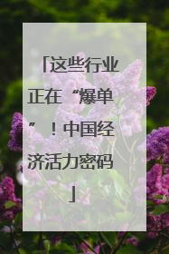 这些行业正在“爆单”！中国经济活力密码