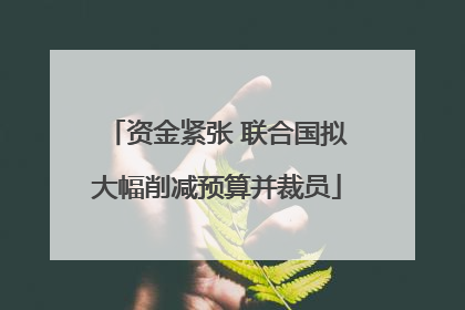 资金紧张 联合国拟大幅削减预算并裁员