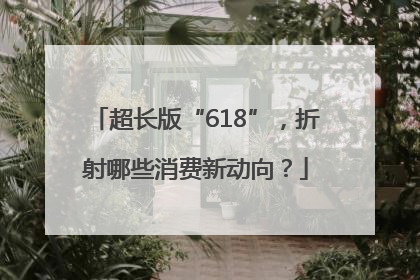 超长版“618”，折射哪些消费新动向？