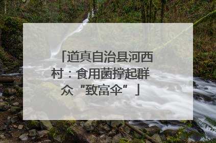 道真自治县河西村：食用菌撑起群众“致富伞”