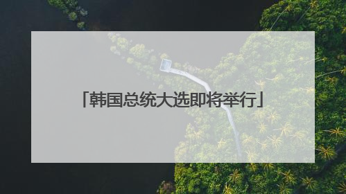 韩国总统大选即将举行