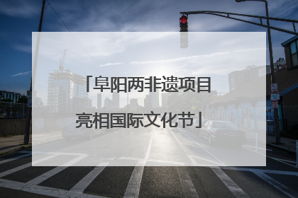 阜阳两非遗项目亮相国际文化节