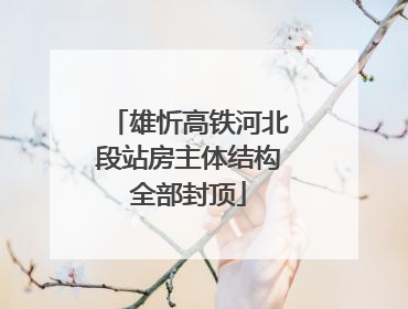 雄忻高铁河北段站房主体结构全部封顶